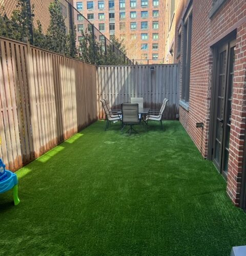 Artificial Turf in Backyard