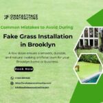 fake grass installation in brooklyn